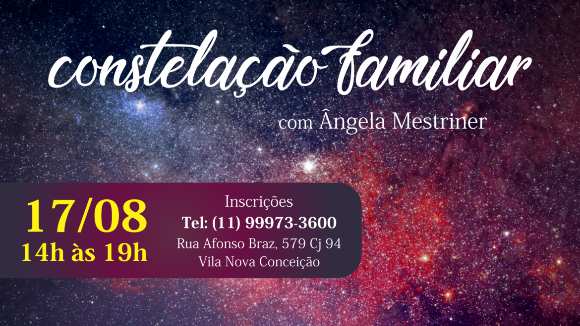 Constelação Familiar na Clínica Vida Sem Estresse acontece em 17/08. Participe!